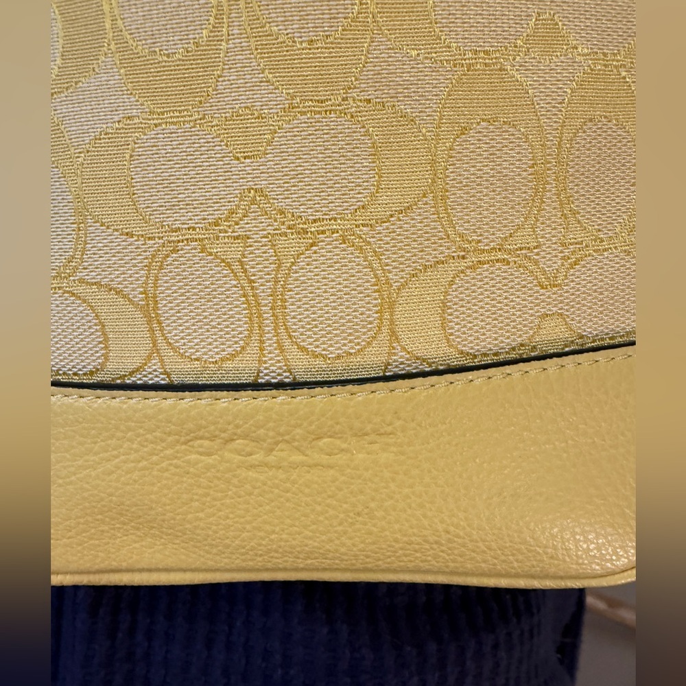 Coach Mens Turner Signature Jacquard Retro Yellow Crossbody Pack C9606 NEW - Picture 5 of 12
